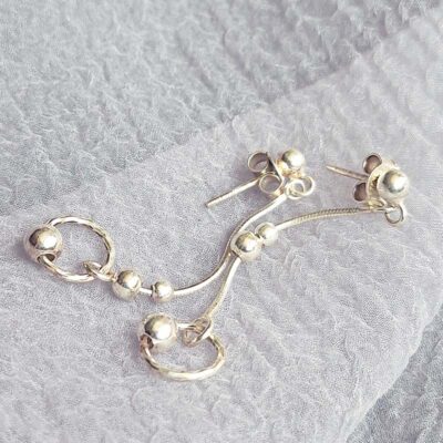 گوشواره نقره - کد E100 گوشواره نقره