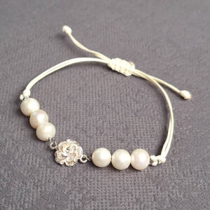 دستبند نقره مروارید